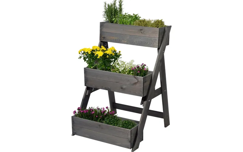 dobar Hochbeet Pflanztreppe 3-stufig