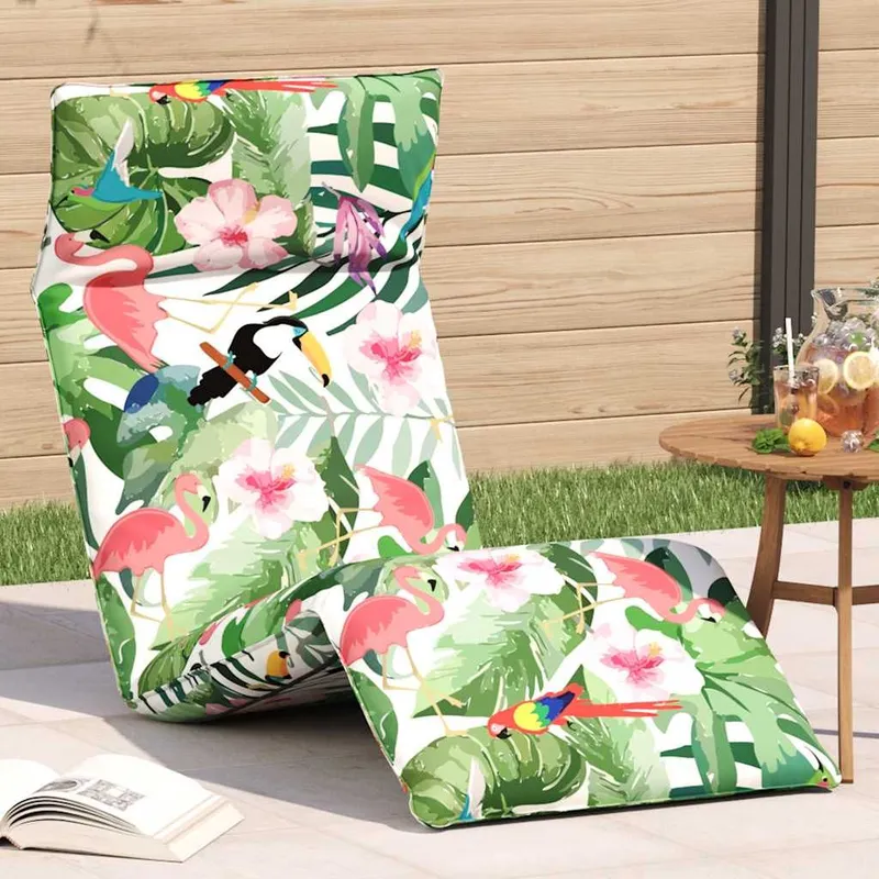Sonnenliege Klappbar multicolore 175x54x8,5 cm Oxford-Gewebe