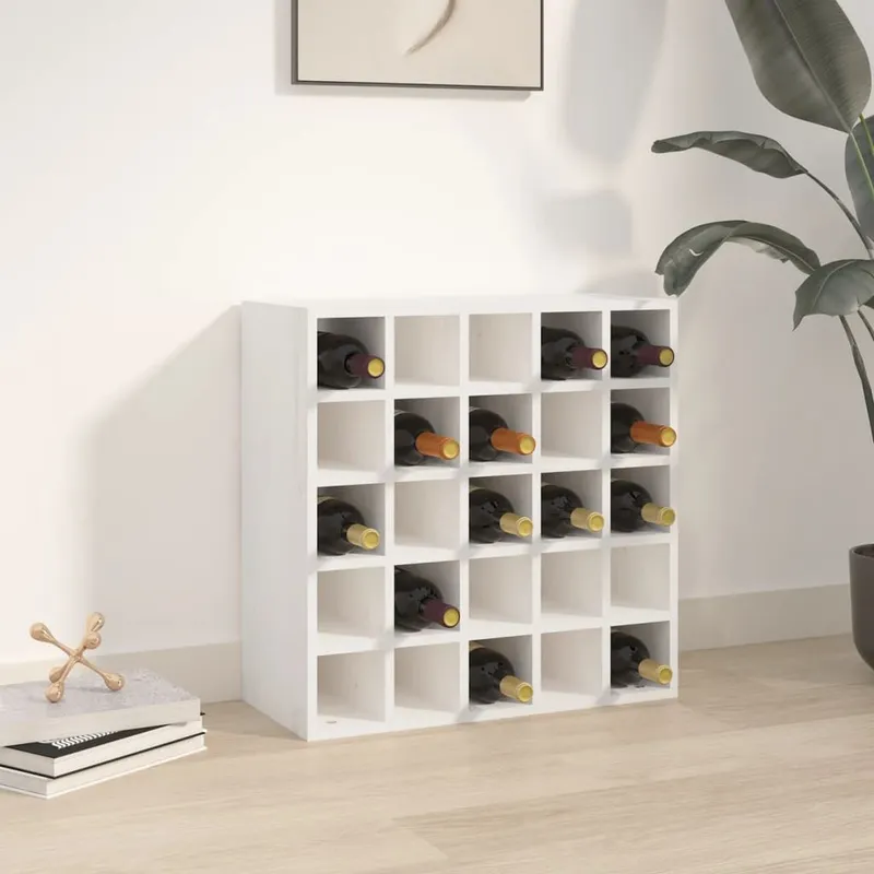 Weinschrank bianco 56 x 25 x 56 cm legno massiccio pino