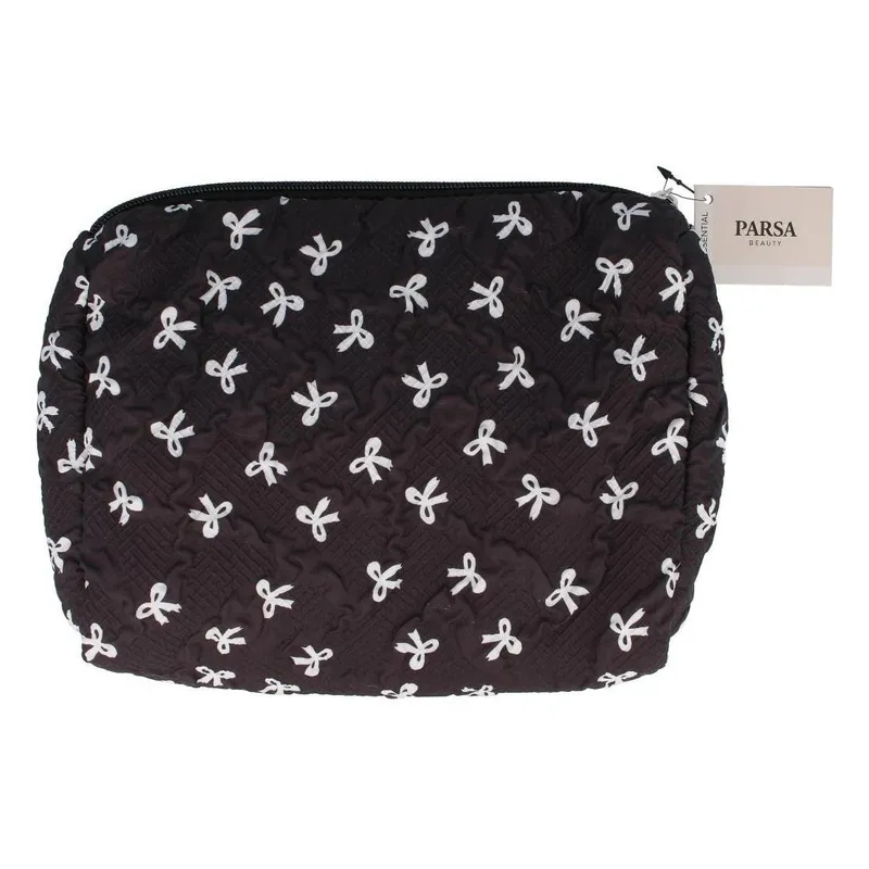 Parsa Beauty Kulturtasche schwarz mit Schleifen 1 pieces