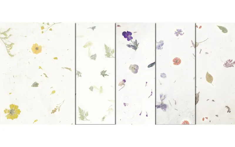 URSUS Bastelpapier Botanica 23 x 33 cm, 35 g/m², 5 Blatt
