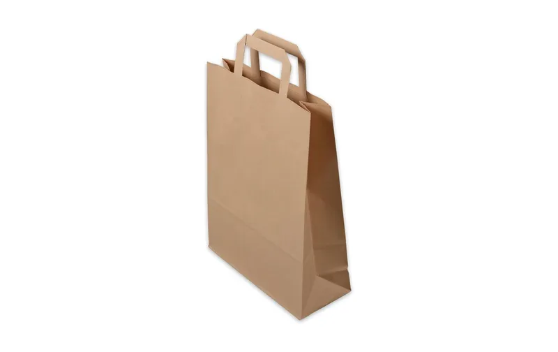 ELCO Geschenktüte mit Flachhenkel 26 x 10 x 33 cm 50 pièces, brun