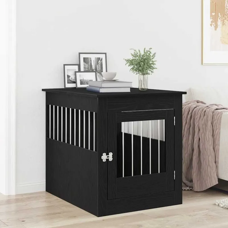 Hundebox Möbel Schwarze Eiche 64,5x80x71 cm Holzwerkstoff