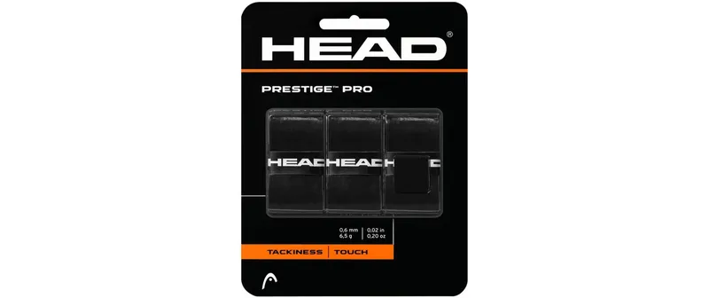 HEAD Tennis Grip Prestige Pro 3er-Pack, Schwarz