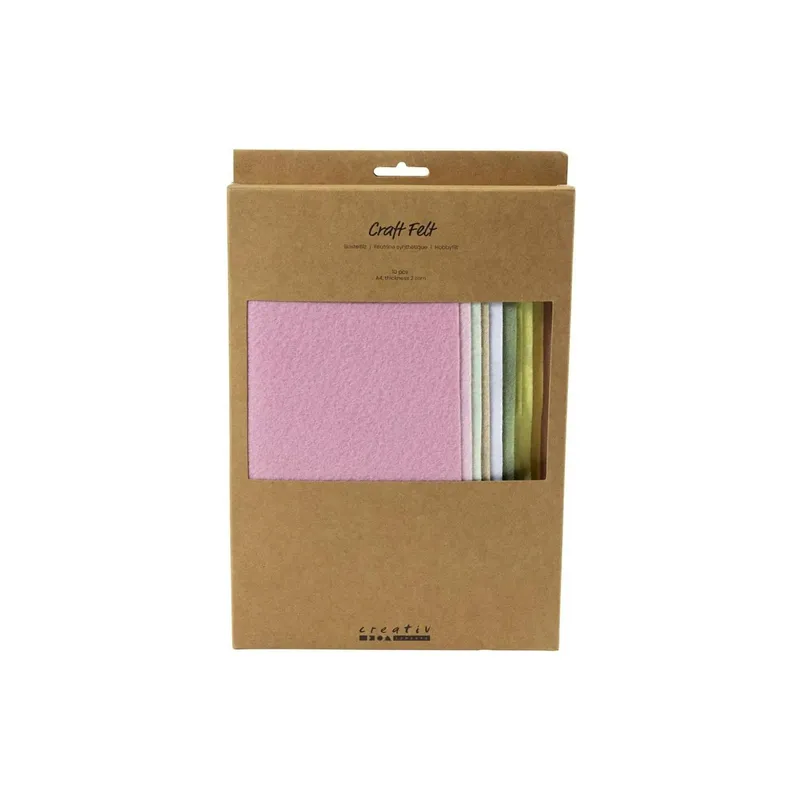 Creativ Company Bastelfilz 10 pezzi, Sortiert, Pastell