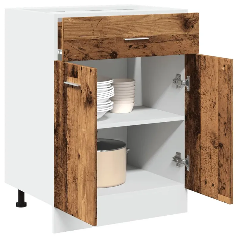 Unterschrank Lyon Altholz-Optik 60x46x81,5 cm Holzwerkstoff