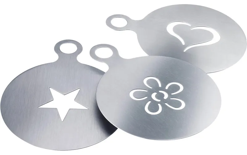 Westmark Dekorierschablonen Cappuccino 3-teilig, Silber