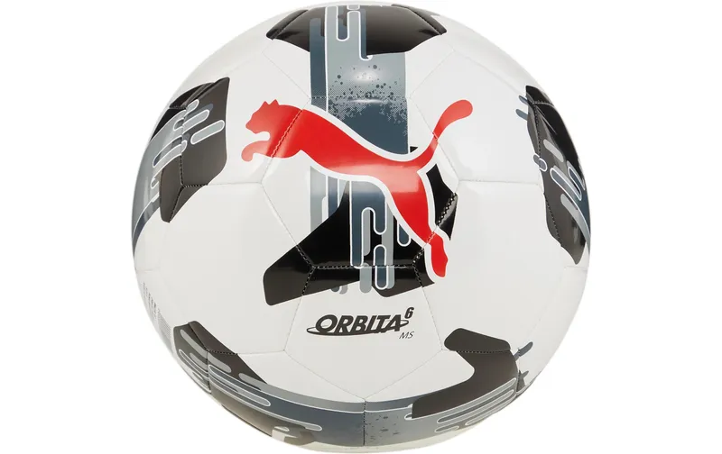 PUMA Fussball Orbita 6 MS bianco-nero, Ballgrösse: 5