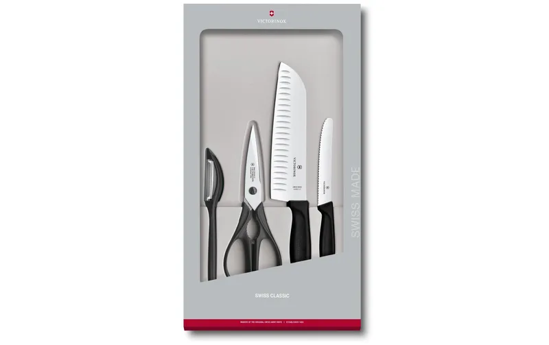Victorinox Messer-Set Swiss Classic 4-teilig, noir