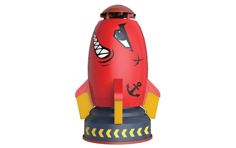 Totally Water Jet Shark Wasser-Sprinkler Kunststoff Rot