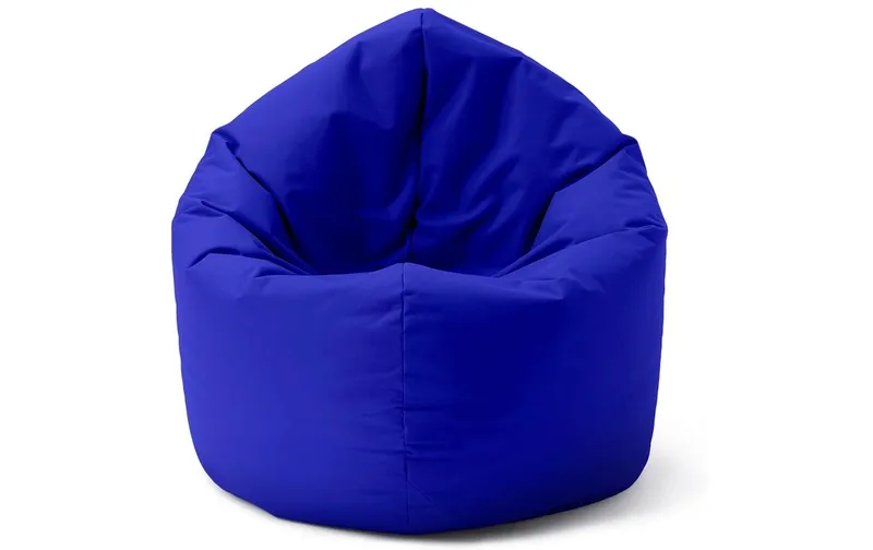 Lumaland Runder Sitzsack 2 in 1, 300 l Polyester (PES), blue