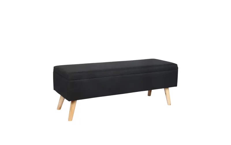 relaxdays Sitzbank 110 x 40 cm, black/brown