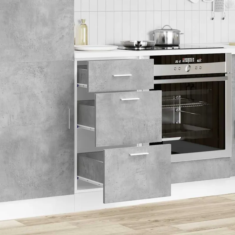 Unterschrank Lyon Betongrau 40x46x81,5 cm Holzwerkstoff