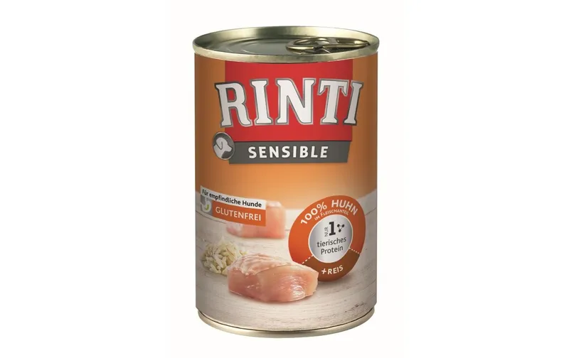 Rinti Nassfutter Sensible Dose Huhn + Reis, 400 g