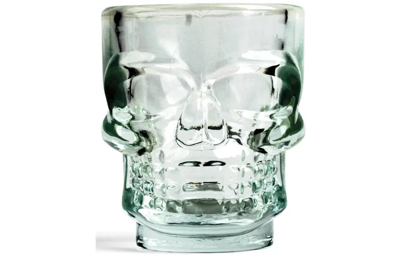 Kikkerland Schnapsglas Schädel 45 ml, 4 pezzi, trasparente