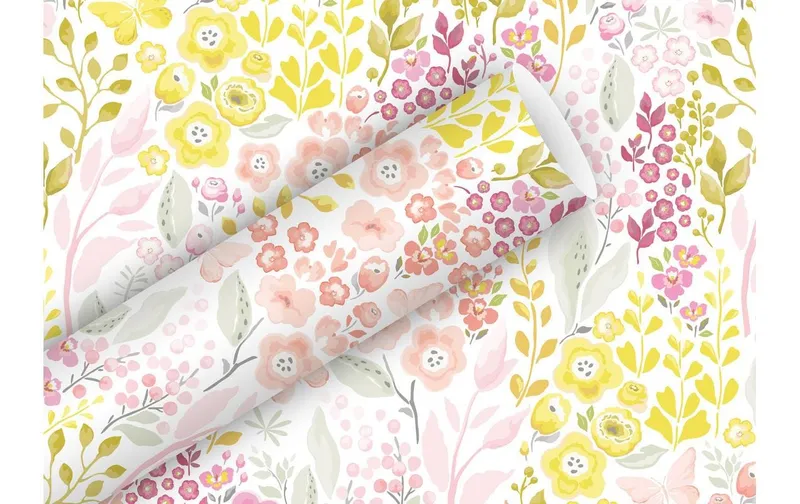 brun + Company Geschenkpapier Blooming, 2 m x 70 cm