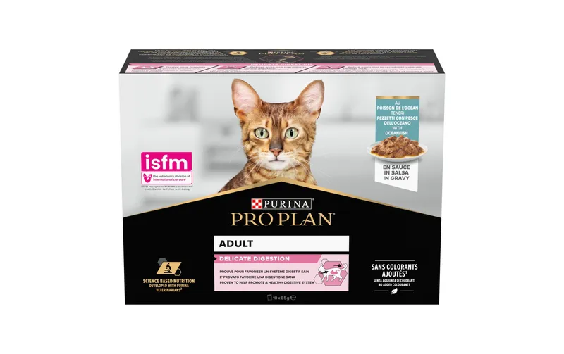 Purina Pro Plan Nassfutter Delicate Ocean Fisch, 10 x 85 g
