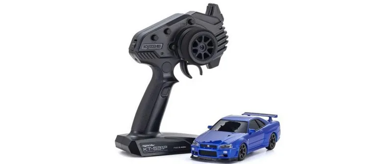 Kyosho Sportwagen MINI-Z AWD Nissan Skyline GT-R R34 Readyset, 1:27
