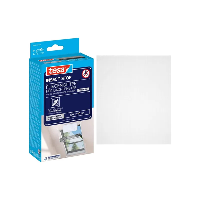 tesa Fliegengitter Insect Stop Comfort Dachfenster