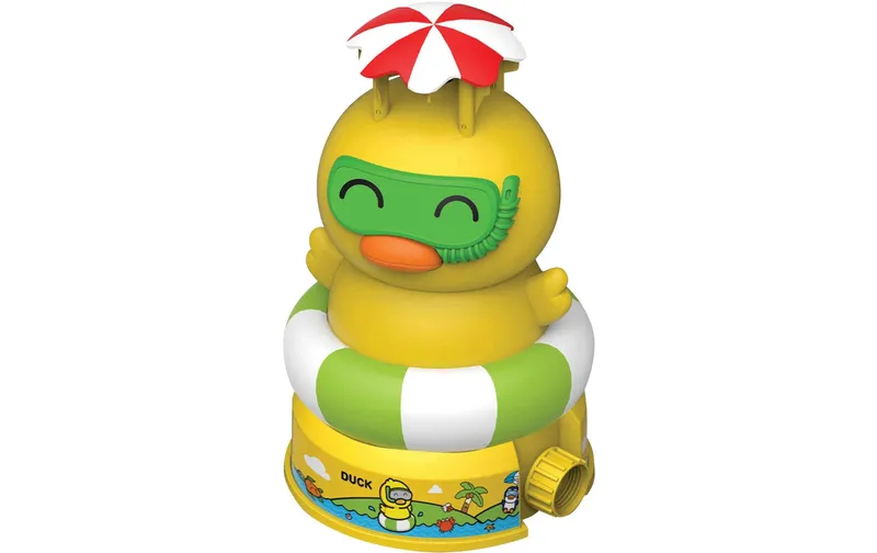 Totally Water Jet Ente Wasser-Sprinkler Kunsttissu Gelb