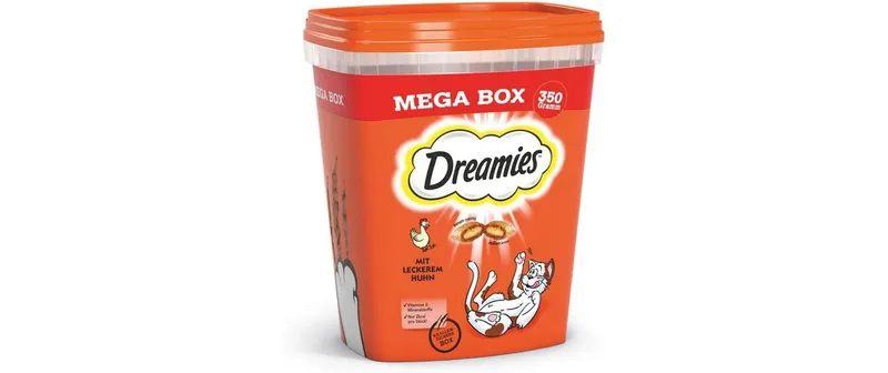 Dreamies Katzen-Snack Box Huhn 350 g