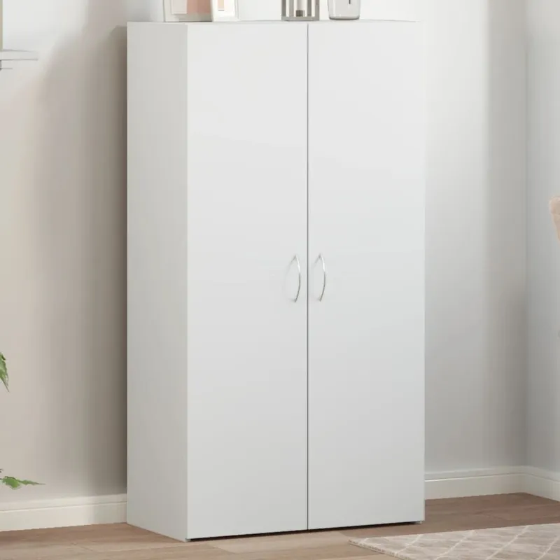 Aktenschrank bianco 60x32x115 cm derivato del legno