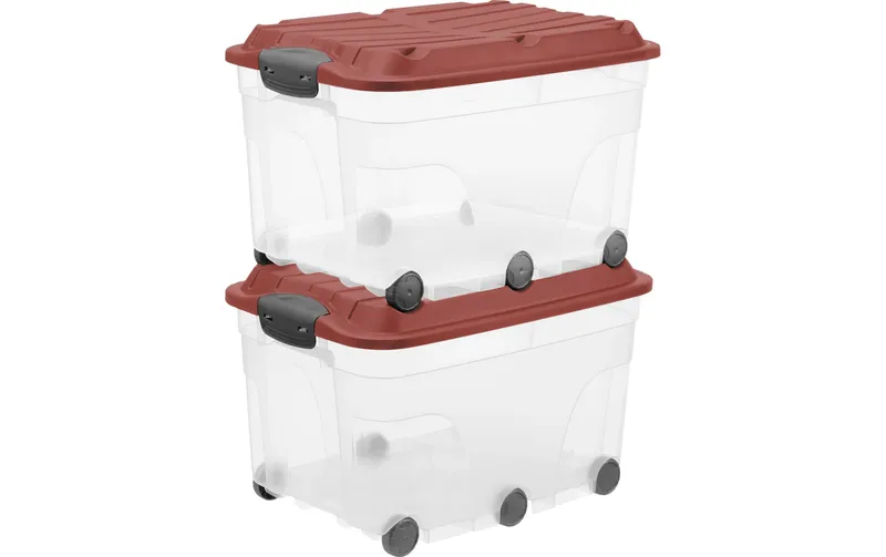 redho Aufbewahrungsbox ROLLER6 red, 2 tlg.