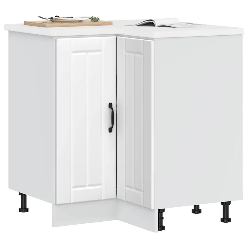Küchen-Eckunterschrank Lucca bianco derivato del legno