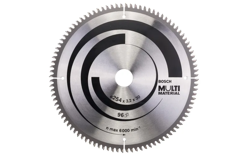 Bosch Professional Kreissägeblatt Multi Material, 254 x 30 x 3.2 mm, Z 96