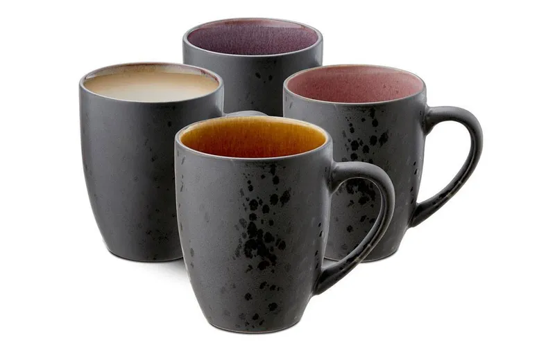 Bitz tasse à café 300 ml, 4 pièces, noir/Beige/Rosa