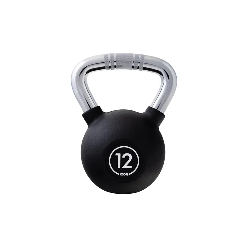 KOOR Kettlebell 12 kg, Schwarz