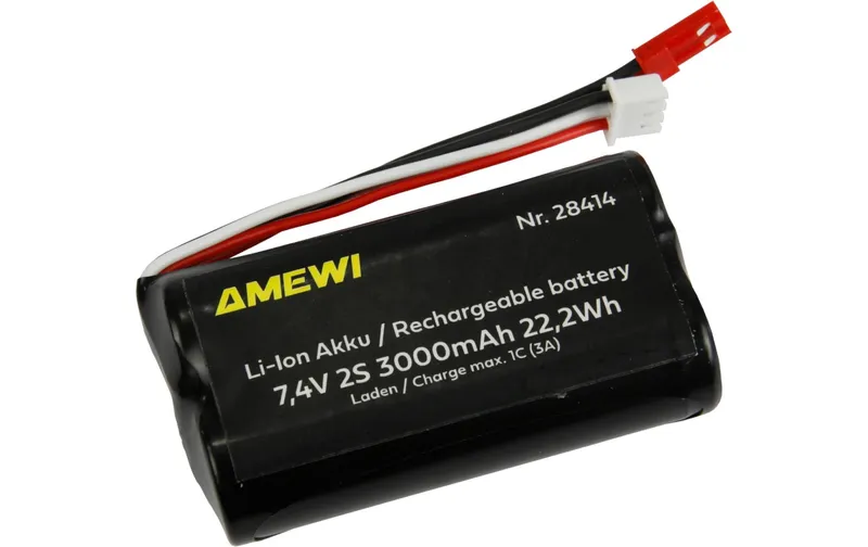 Amewi RC-Akku Li-Ion 2S 7.4 V 3000 mAh BEC