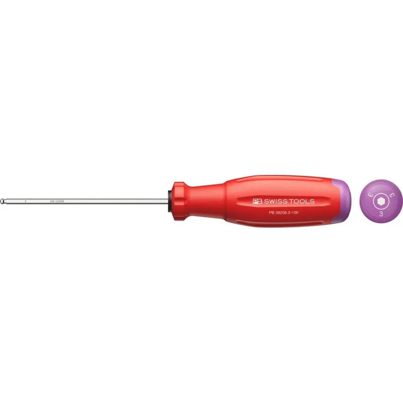 PB Swiss Tools Tournevis à six pans creux 38206 HEX 3
