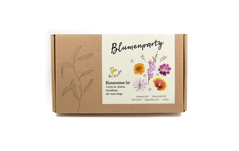 Naturkraftwerk Anzucht Blumenparty, 5 Sorten Gartenblumen