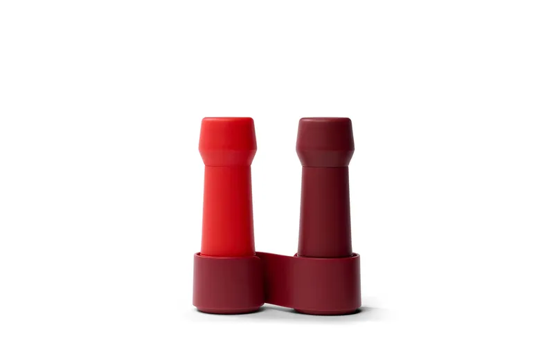 Crushgrind Gewürzmühle Amsterdam 2-er Set, 13 cm, rosso/Dunkelrot
