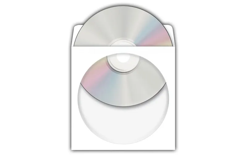 HERMA Hülle CD/DVD Hüllen aus Papier, 100 pezzi