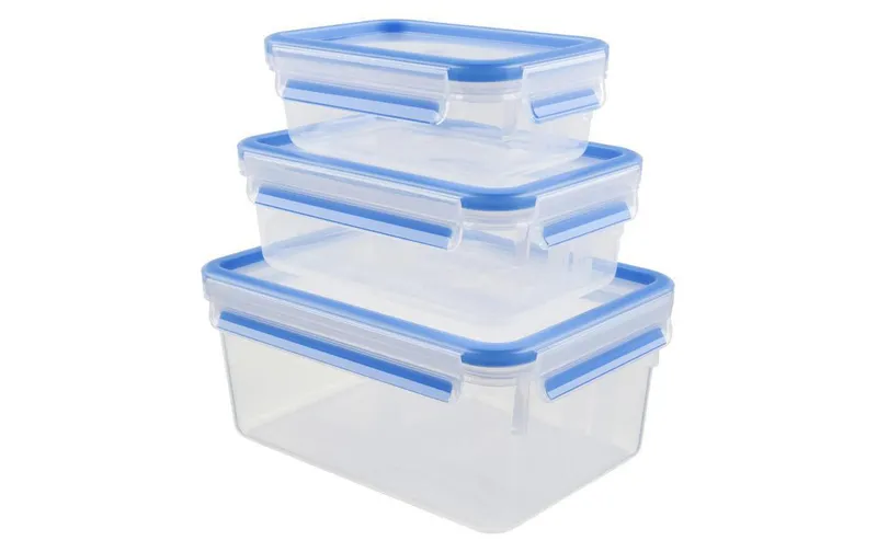 Emsa Vorratsbehälter 3 pezzi, 3.85 l, blu/trasparente