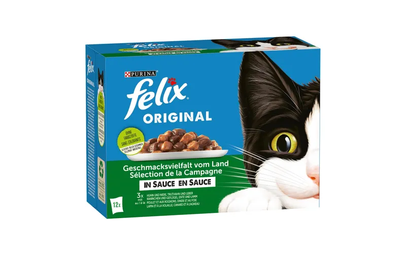 Felix Nassfutter Fleisch & Geflügel in Sauce, 12 x 85g