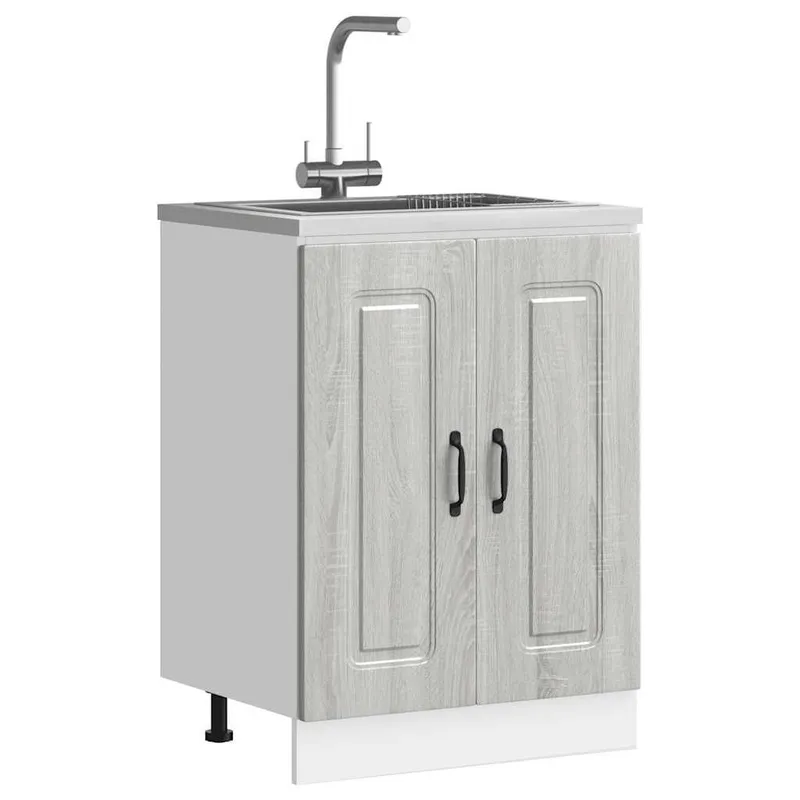 Spülenunterschrank Kalmar grigio Sonoma 60x46x81,5 cm