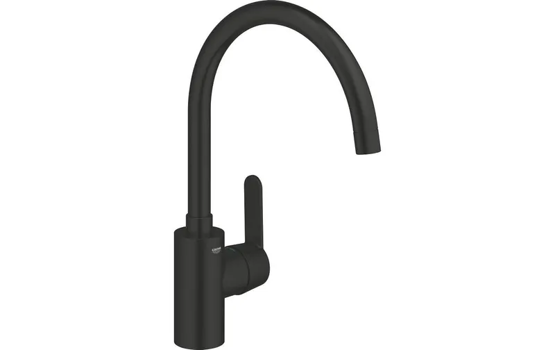 GROHE Get Mattschwarz C-Auslauf schwenkbar