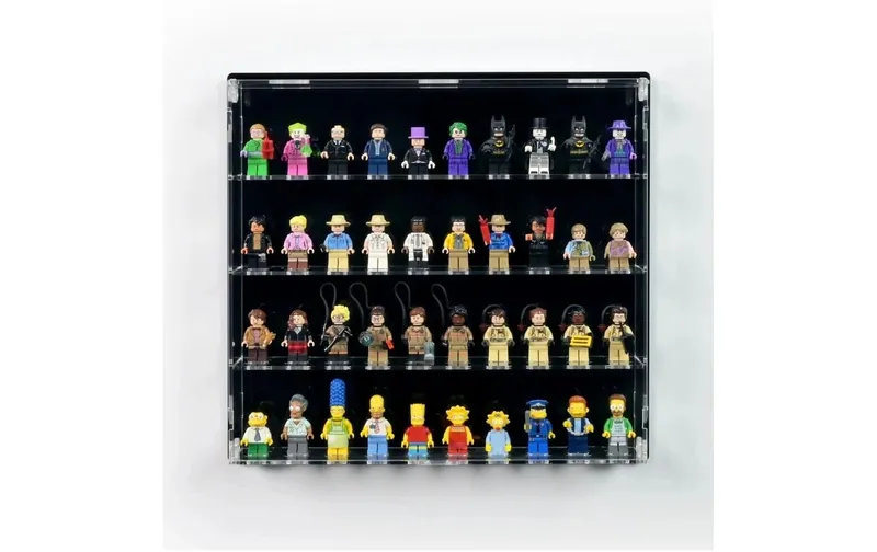 iDisplayit Baukasten Acryl-Wand-Display für 40 LEGO-Minifiguren