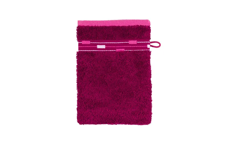 Frottana Waschhandschuh Magic 15 x 20 cm, Berry