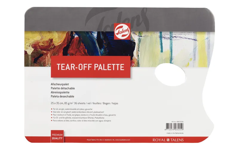 Talens Farbpalette au Abreissen 25 x 35 cm, 36 Bögen