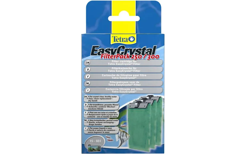 Tetra EasyCrystal Filter ohne Aktivkohle, 3 Stück