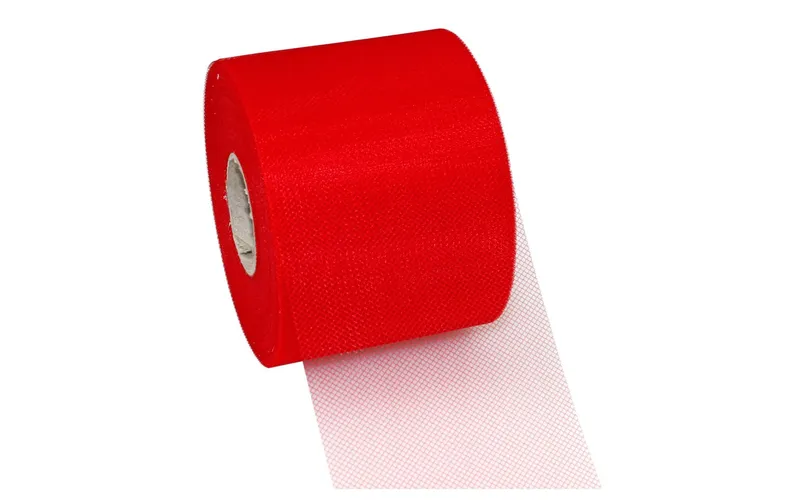 Pattberg Textilband Verona Tüll 7.2 cm x 50 m, red