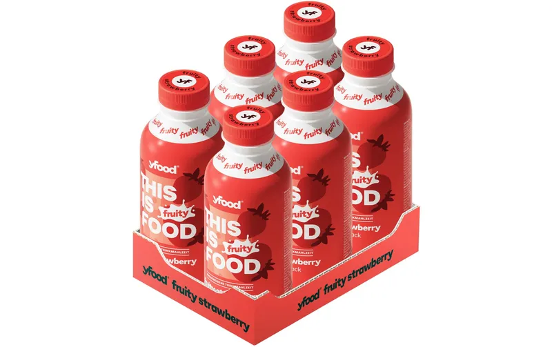 YFOOD Trinkmahlzeit Fruity Strawberry 6 x 500 ml