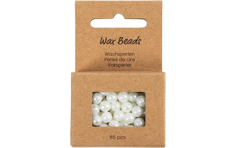 Creativ Company Perlen-Set Wachsperlen bianco, 6 mm