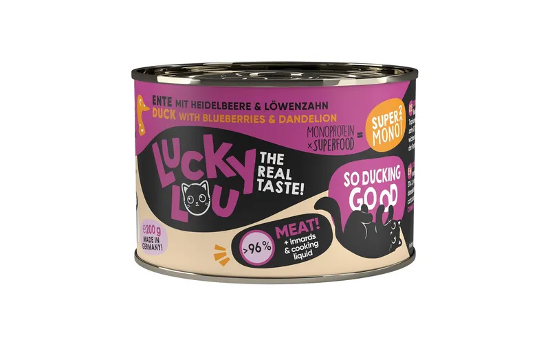 Lucky Lou Nassfutter SuperMono Ente, 200 g