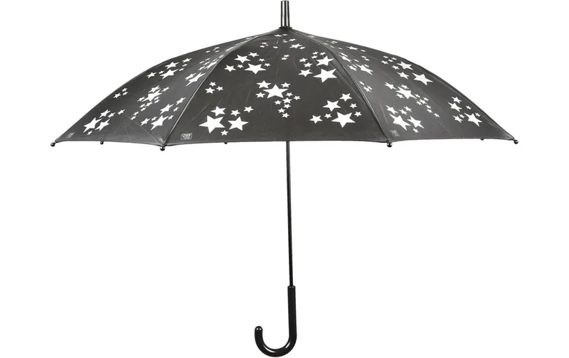 Esschert Design Regenschirm Reflektor Sterne schwarz