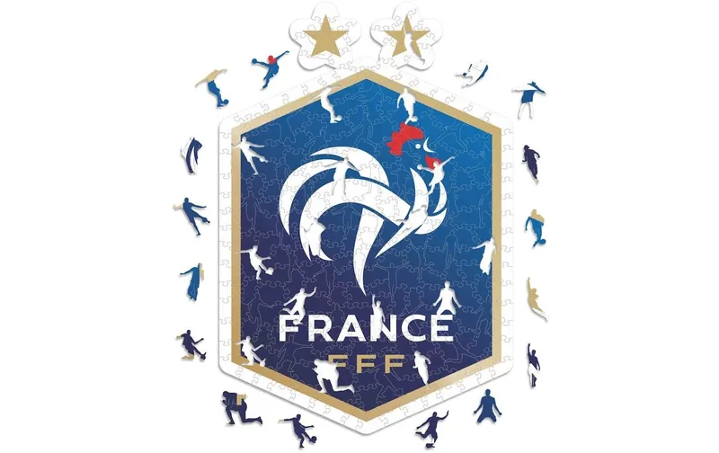 Iconic Puzzle FFF FR Fussball Nationalmannschaft – Logo